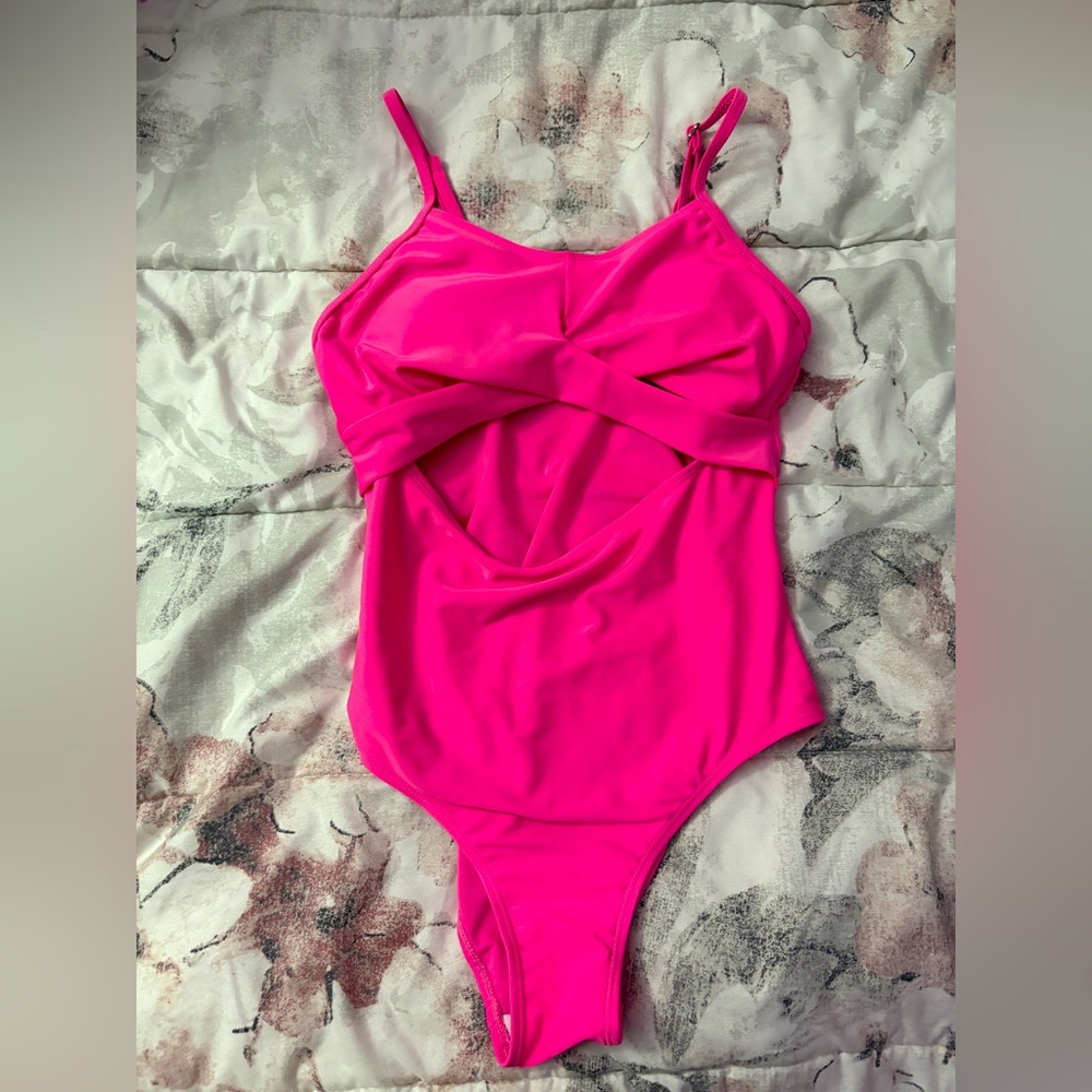 Hot Pink One-Piece Swimsuit